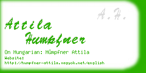 attila humpfner business card